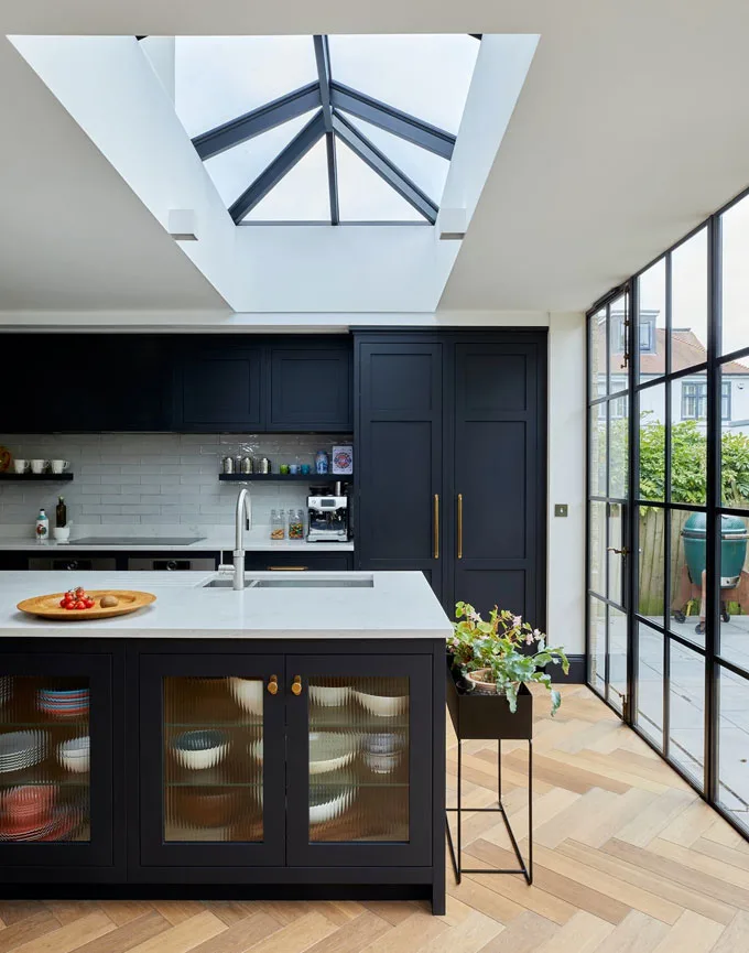 Modern open plan kitchen