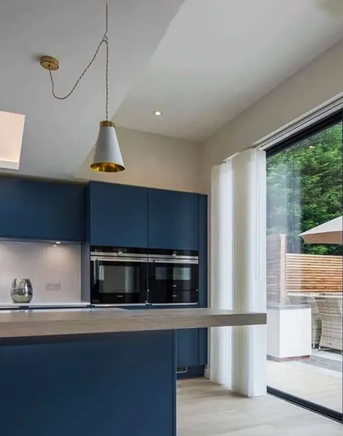 Modern kitchen extension interior